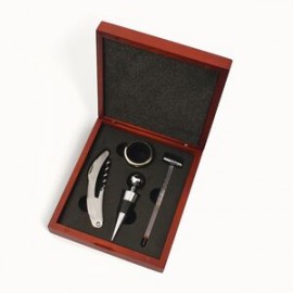 Celebration Wine Gift Set w/Corkscrew & Bottle Stopper with Logo