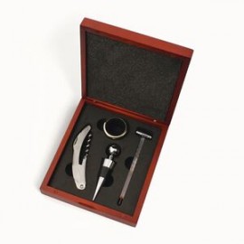 Custom Celebration Wine Gift Set w/Corkscrew & Bottle Stopper