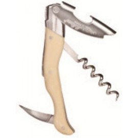 Laguiole Millesime Corkscrew w/Blonde Horn ABS Handle with Logo