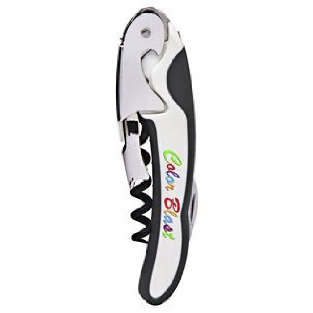 Bi-Color Two-Lever Corkscrew with Logo