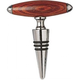 Rosewood Handle Corkscrew Cone/Stopper Combo with Logo
