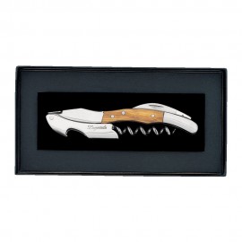 Laguiole Sommelier Corkscrew in Black Gift Box Laguiole Sommelier Corkscrew in Black Gift Box with Logo