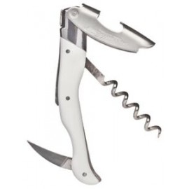 Laguiole Millesime Corkscrew w/White Horn ABS Handle with Logo  Laguiole Millesime Corkscrew w/White Horn ABS Handle with Logo