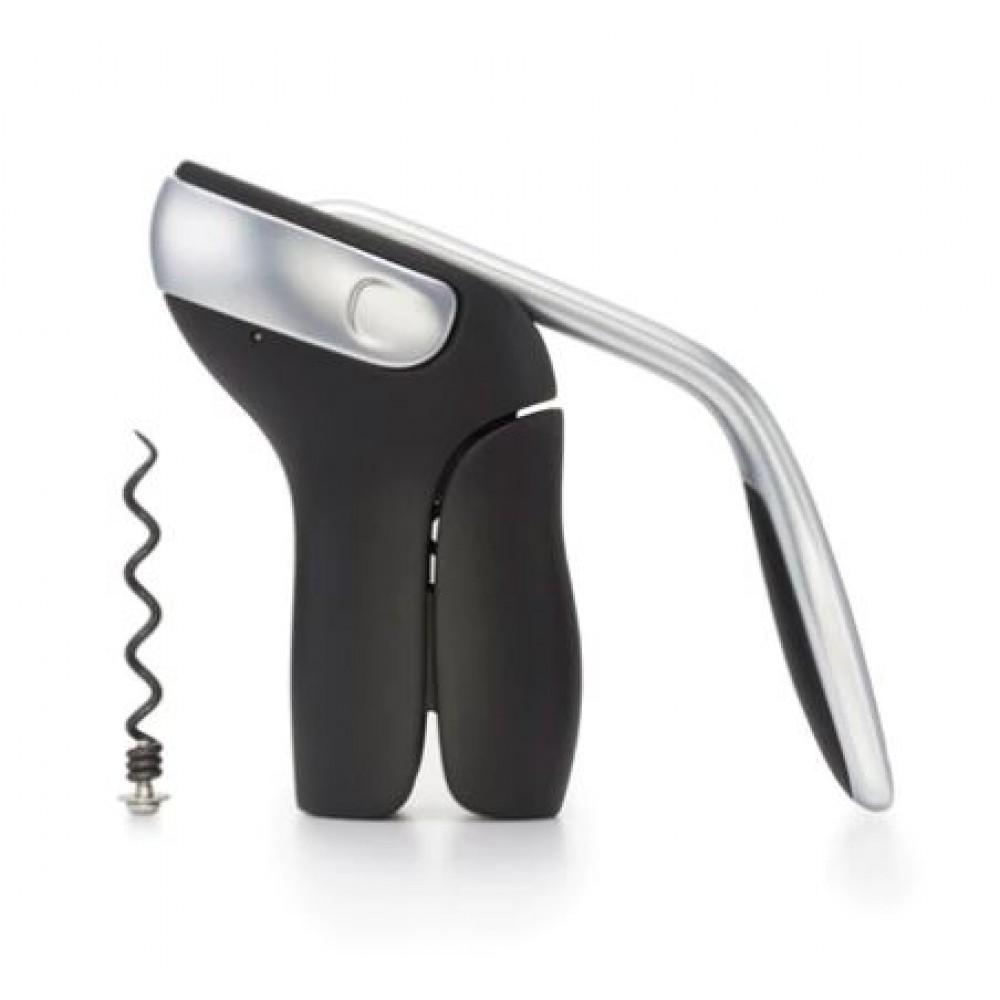 OXO Steel Vertical Lever Corkscrew with Logo