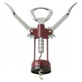 Promotional Chrome Plated Wing Corkscrew w/Open Spiral Worm  Promotional Chrome Plated Wing Corkscrew w/Open Spiral Worm