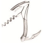 Laguiole En Aubrac Waiter's Corkscrew w/Silver Texalium Inlay Handle with Logo