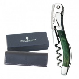 Customized Laguiole Tradition Green Stamina Handle  Customized Laguiole Tradition Green Stamina Handle