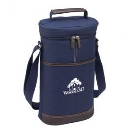 Personalized Double Wine Cooler Bag with Corkscrew  Personalized Double Wine Cooler Bag with Corkscrew