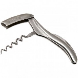 Laguiole En Aubrac Brushed Stainless Steel Waiter's Corkscrew with Logo  Laguiole En Aubrac Brushed Stainless Steel Waiter