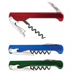 Logo Branded Capitano Waiter's Translucent Corkscrew w/Black Non-Stick Spiral