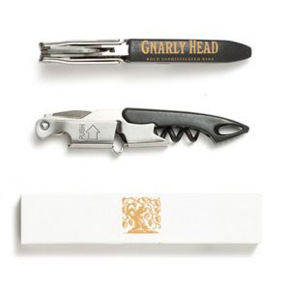 Promotional Pocket Plastic Corkscrew by Coutale Sommelier