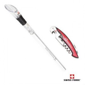 Swiss Force Wine Expertise Gift Set - Red with Logo  Swiss Force Wine Expertise Gift Set - Red with Logo