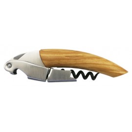 Customized Signature Corkscrew w/Olivewood Brown Handle
