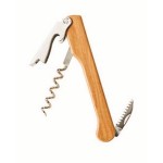 Capitano Waiter's Corkscrew w/Wood Laminated Handle with Logo