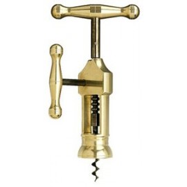 Customized Solid Brass King's Corkscrew w/Burgundy Box