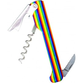 Capitano Waiter's Corkscrew w/Rainbow Handle with Logo