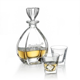 Logo Branded Brackley Decanter & 2 On-the-Rocks