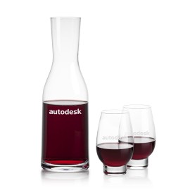 Custom Caldmore Carafe & Glenarden Footed Wine