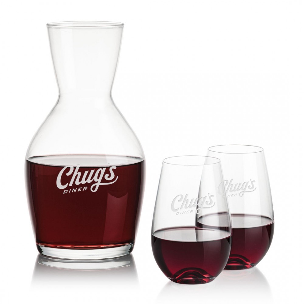 Custom Westwood Carafe & Boston Stemless Custom Westwood Carafe & Boston Stemless