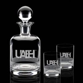 Customized Dorval Decanter & 2 On-the-Rocks