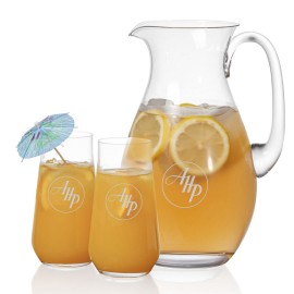 Custom St Tropez Pitcher & 2 Bretton Beverage  Custom St Tropez Pitcher & 2 Bretton Beverage