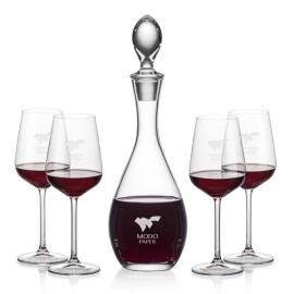 Promotional Malvern Decanter & 4 Elderwood Wine