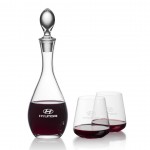 Malvern Decanter & Breckland Stemless Wine with Logo