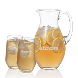 Charleston Pitcher & 2 Bexley Beverage with Logo