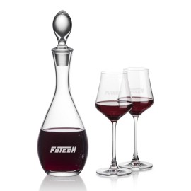 Custom Malvern Decanter & 2 Bretton Wine  Custom Malvern Decanter & 2 Bretton Wine