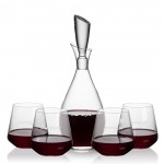 Juliette Decanter & 4 Cannes Stemless Wine with Logo