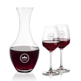 Oldham Carafe & 2 Oldham Wine with Logo