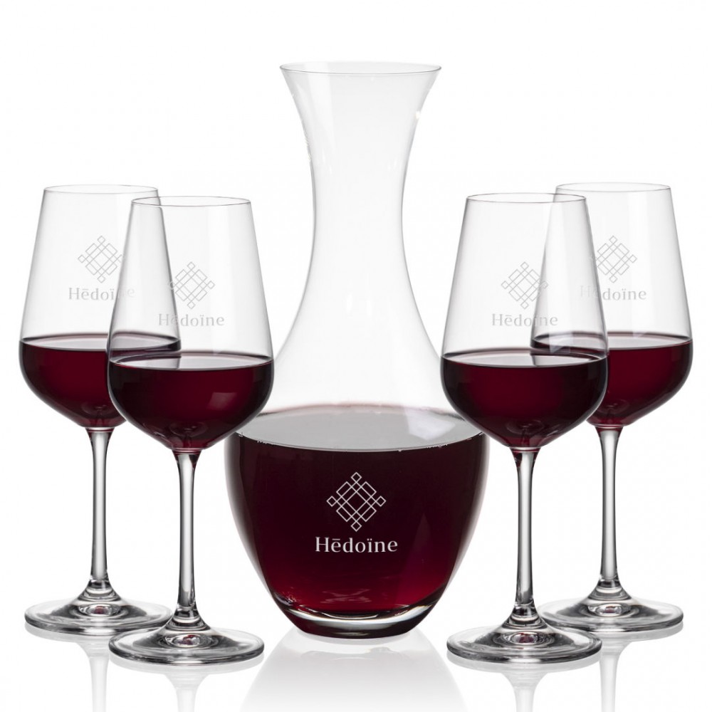 Personalized Oldham Carafe & 4 Laurent Wine Personalized Oldham Carafe & 4 Laurent Wine