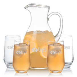 Custom Geneva Pitcher & 4 Bexley Beverage  Custom Geneva Pitcher & 4 Bexley Beverage
