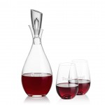 Logo Branded Juliette Decanter & Boston Stemless Wine