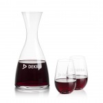 Custom Barham Carafe & Boston Stemless Wine