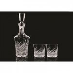 Custom Imprinted Waterford Crystal Wild Atlantic Way Decanter & Rock Glasses (Pair)