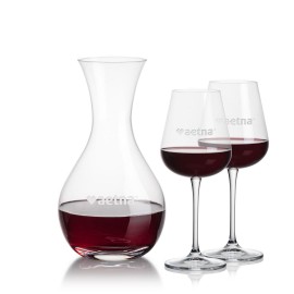 Adelita Carafe & 2 Howden Wine with Logo