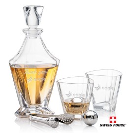 Arellano Decanter Set & Ice Balls with Logo
