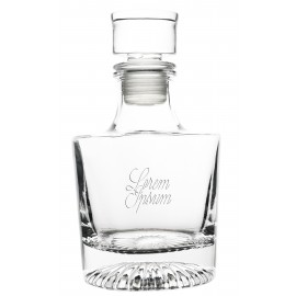 Personalized Round Spirit Decanter, 750 ml, 25.31 oz