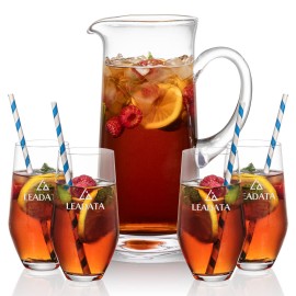 Promotional Malden Pitcher & 4 Graydon Hiballs  Promotional Malden Pitcher & 4 Graydon Hiballs