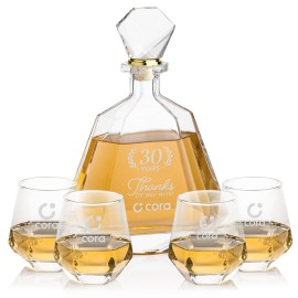 Promotional Hartsdale Decanter & 4 On-the-Rocks  Promotional Hartsdale Decanter & 4 On-the-Rocks