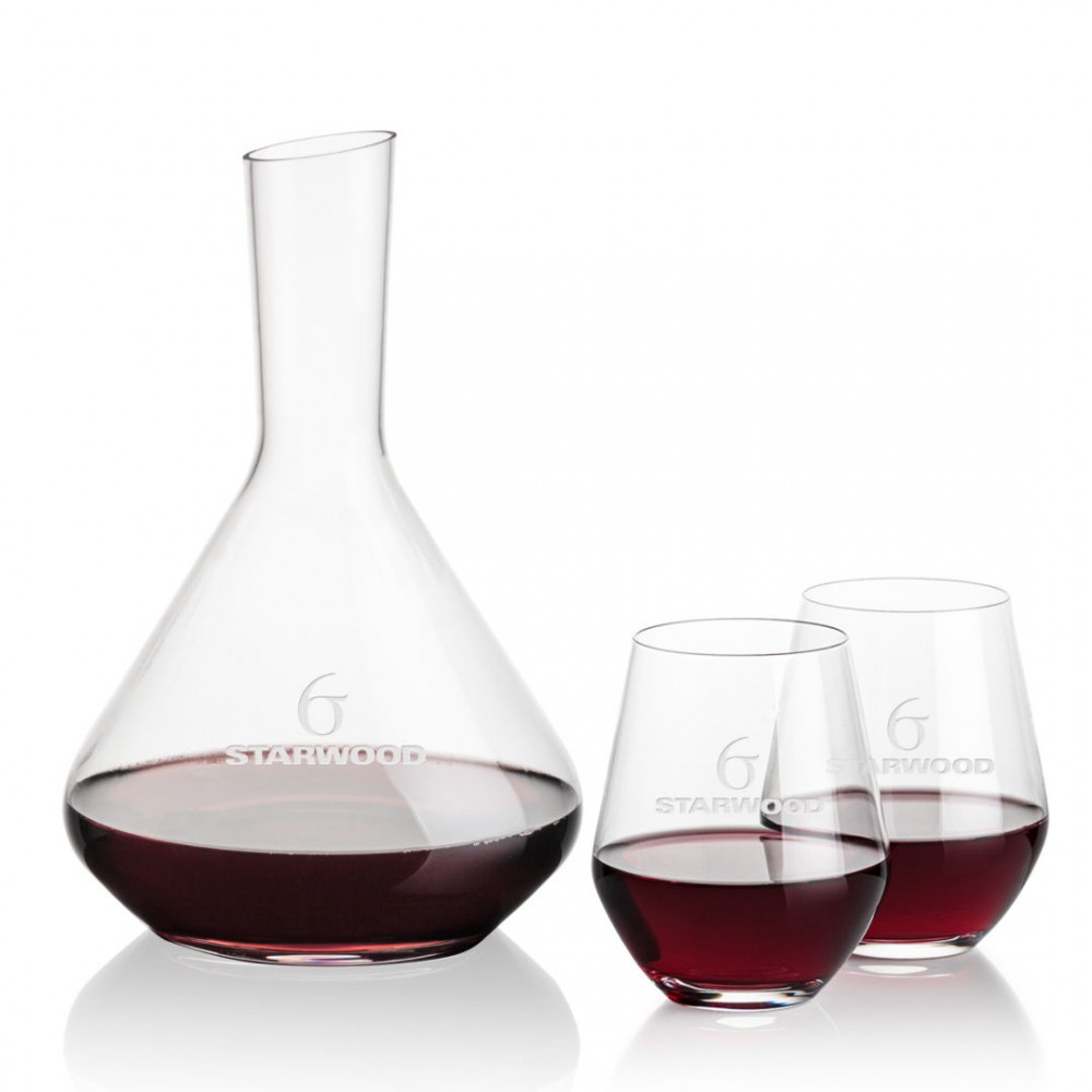 Custom Terrassa Carafe & Reina Stemless Wine Custom Terrassa Carafe & Reina Stemless Wine