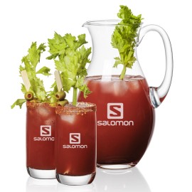 Charleston Pitcher & 2 Sandown Beverage with Logo  Charleston Pitcher & 2 Sandown Beverage with Logo