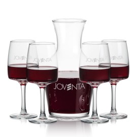 Logo Branded Summit Carafe & 4 Cherwell Wine