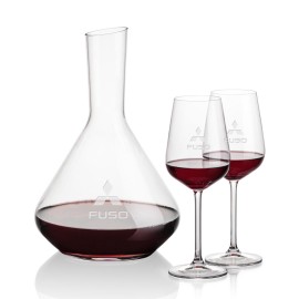 Terrassa Carafe & Elderwood Wine with Logo