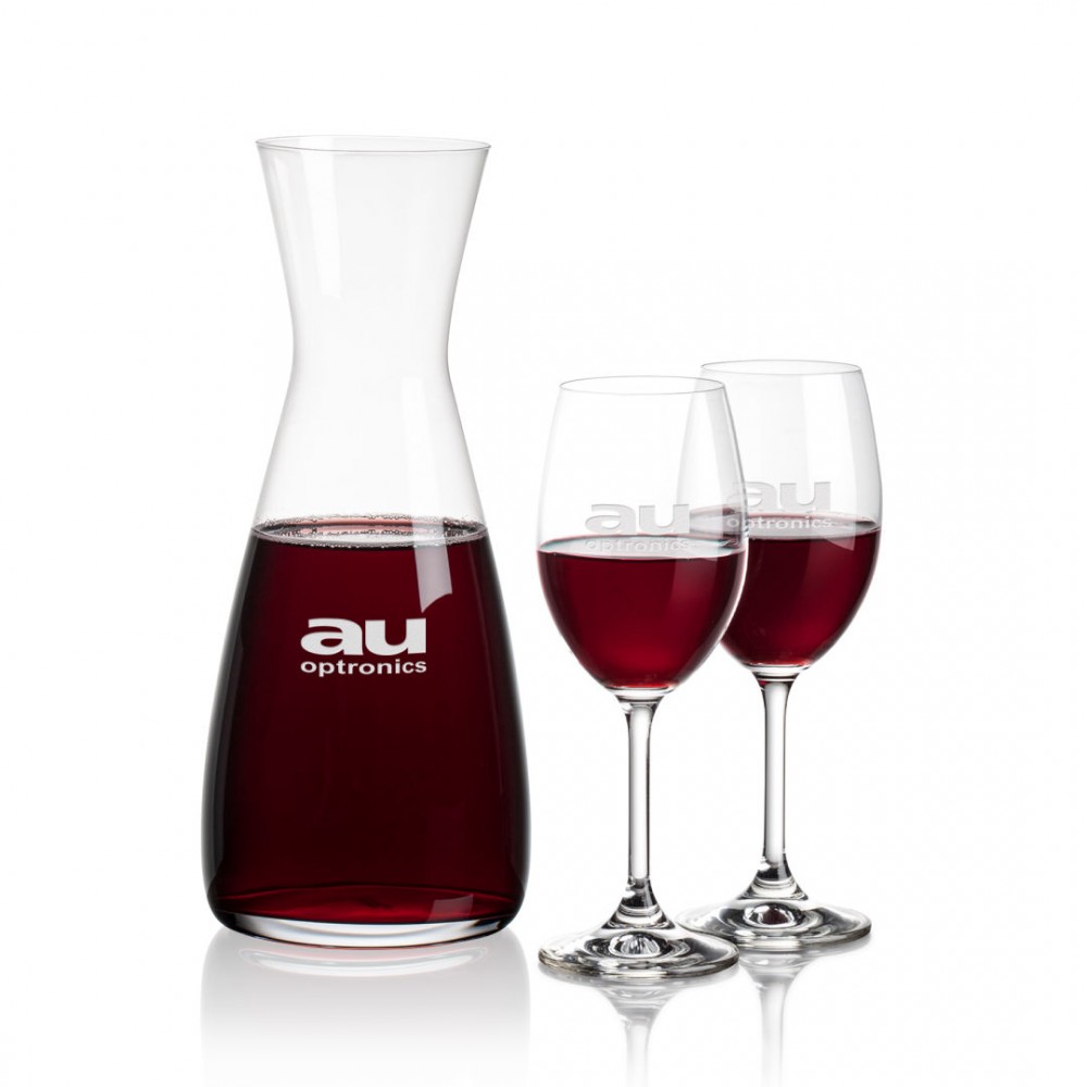 Portofino Carafe & Naples Wine with Logo Portofino Carafe & Naples Wine with Logo