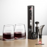 Swiss Force Opener & 2 Telford Stemless Wine with Logo