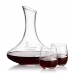 Kanata Carafe & Crestview Stemless Wine with Logo
