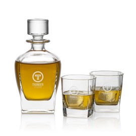Sterling Decanter Set with Logo