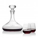Stratford Decanter & 2 Howden Stemless Wine with Logo